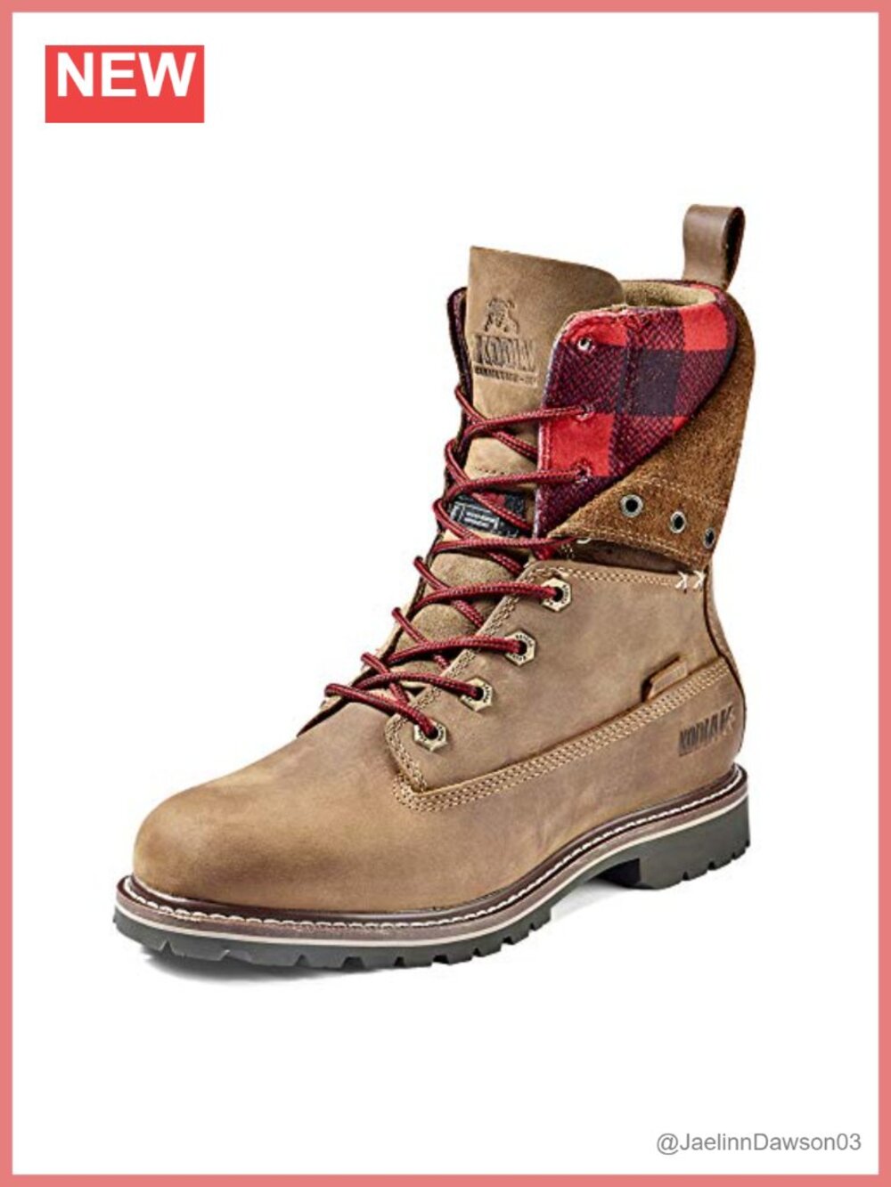 Women's 8" Waterproof Insulated Work Boot Lace-Up Mid-Calf